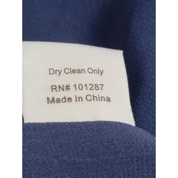 Neiman Marcus Womens Navy Blue Halter Cold Shoulder Chiffon Dress Large New $189 - Picture 6 of 10